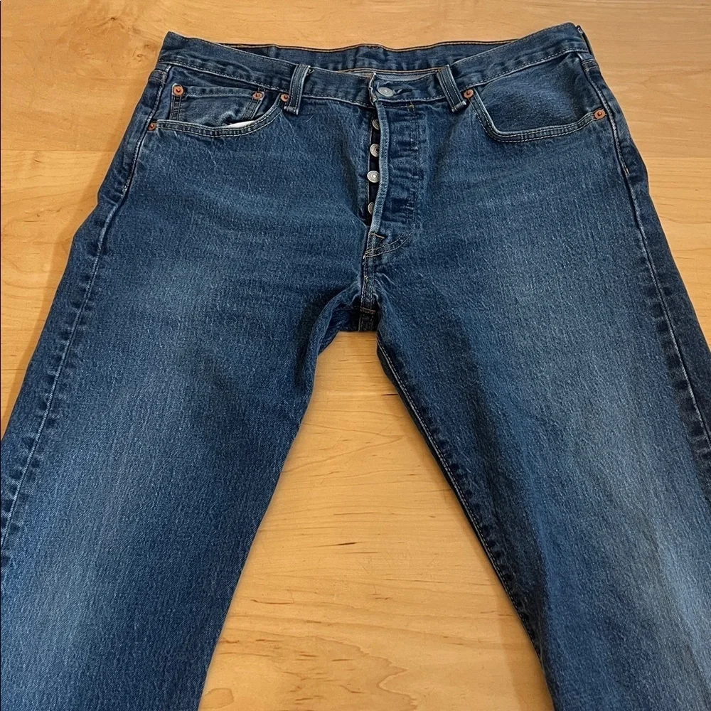 Levi's Men's Classic 501 Indigo Straight Jeans